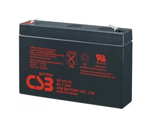 Батарея до ДБЖ CSB 6В 7.2 Ач (GP672)