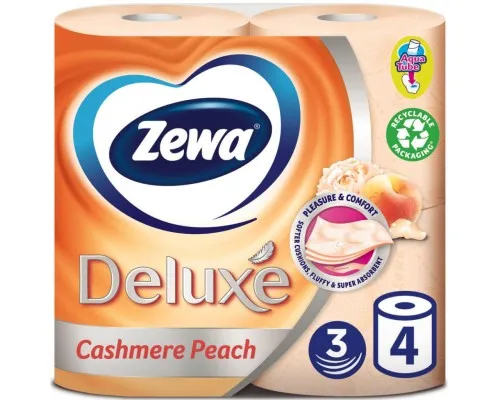 Туалетний папір Zewa Deluxe Персик 3 шари 4 рулони (9011111035769)