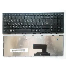 Клавиатура ноутбука Sony VPC-EE Series черная с черной рамкой UA (A43401)