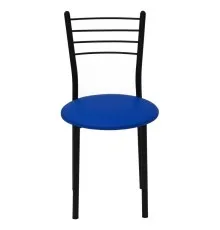 Кухонний стілець Примтекс плюс 1022 black S-5132 Синий (1022 black S-5132)