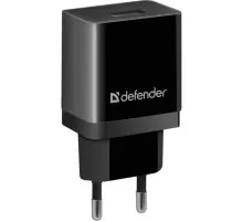 Зарядний пристрій Defender EPA-10 black, 1xUSB, 5V / 2.1A (83572)