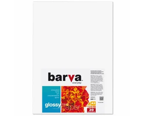 Фотопапір Barva A3 Everyday Glossy 120г, 20л (IP-CE120-259)