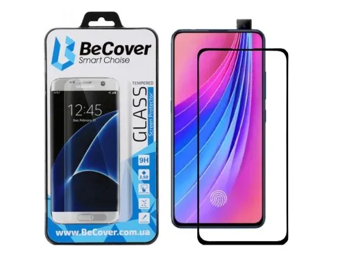 Стекло защитное BeCover Vivo V15 Pro Black (703946)