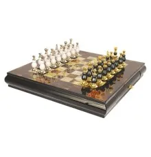 Настольная игра Voltronic Шахматы, коричневая доска с рисунком (DM-BJ-078)