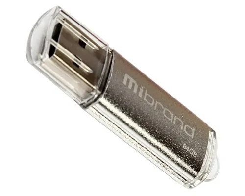 USB флеш накопитель Mibrand 64GB Cougar Silver USB 2.0 (MI2.0/CU64P1S)