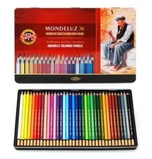Олівці кольорові Koh-i-Noor Mondeluz акварельні 36 кольорів (3725)