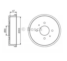 Гальмівний барабан Bosch 0 986 477 235