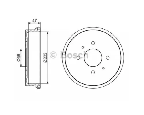 Гальмівний барабан Bosch 0 986 477 235