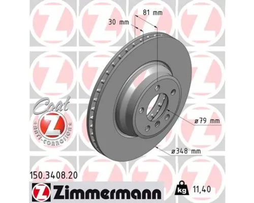 Тормозной диск ZIMMERMANN 150.3408.20