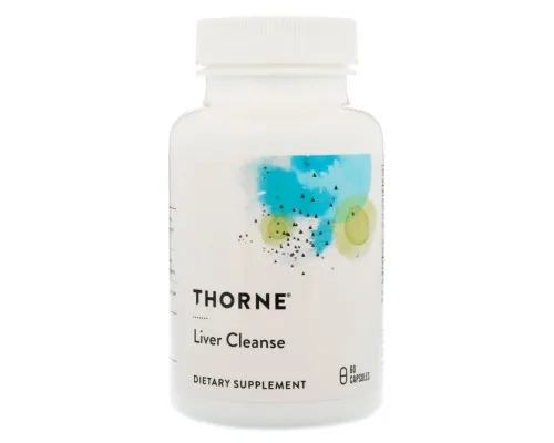 Травы Thorne Research Натуральный Комплекс Очистка Печени, Liver Cleanse, 60 капс (THR-76902)