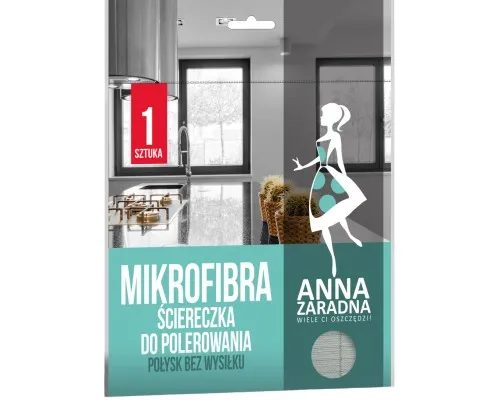Серветки для прибирання Anna Zaradna з мікрофібри для полірування 1 шт. (5903936017652)