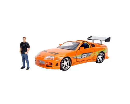 Машина Jada металлическая Форсаж Toyota Supra (1995) + фигурка Брайана 1:24 (253205001)