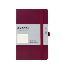 Книга записна Axent Partner, 125x195 мм, 96 аркушів, клітинка, винна (8201-46-A)