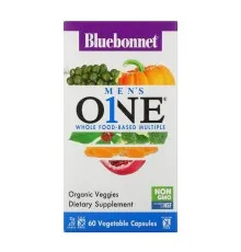 Мультивитамин Bluebonnet Nutrition Мужские Мультивитамины, Men's One, 60 вегетарианских капсу (BLB0141)