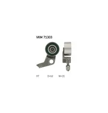 Ролик натягувача ременя SKF VKM 71303