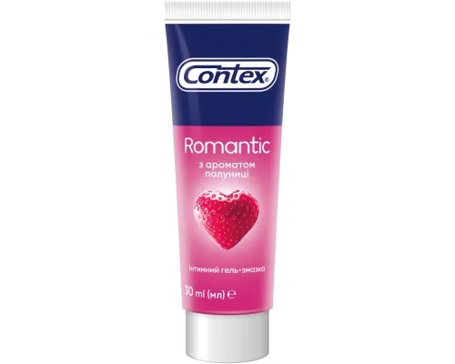 Интимный гель-смазка Contex Romantic с ароматом клубники (лубрикант) 30 мл (4820108005150)