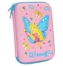 Пенал Cool For School з тисненням 1 відділення Рожевий (QT-5625-Pink)