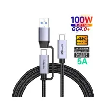 Дата кабель USB-C to USB-C 2.0m USB 3.2 Pulsing Fast Charging 100W XoKo (XK-SC-3-100W)