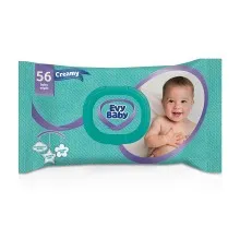 Дитячі вологі серветки Evy Baby Creamy 50 шт (8690506521493)