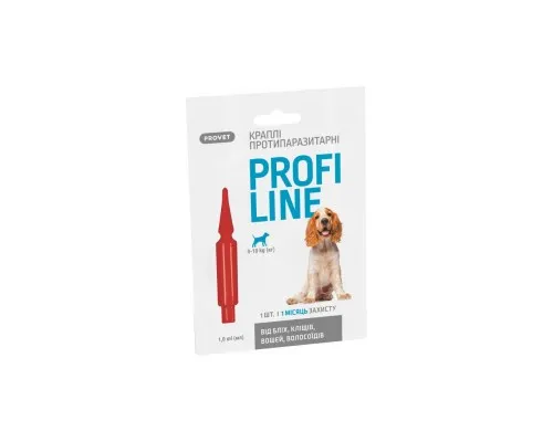 Капли для животных ProVET Profiline инсектоакарицид для собак 4-10 кг 1/1 мл (4823082431083)