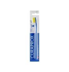 Зубная щетка Curaprox CS 3960 Super Soft Супермягкая D 0.12 мм Синяя с желтой щетиной (CS 3960-02)