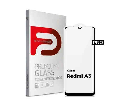 Скло захисне Armorstandart Pro Xiaomi Redmi A3 Black (ARM74453)