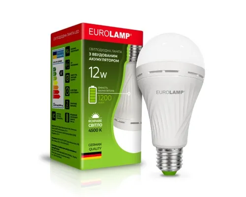 Лампочка Eurolamp А70 12W E27 4500K (LED-A70-12274(EM))