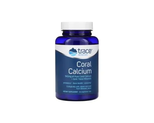 Минералы Trace Minerals Коралловый кальций и культовые микроэлементы, Coral Calcium (TMR-00050)