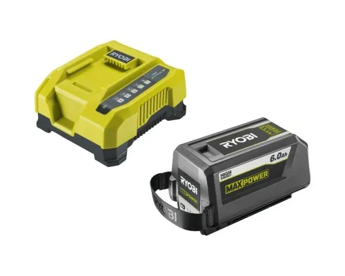 Набір акумулятор + зарядний пристрій Ryobi Max Power RY36BK60B-160, 36V, 1х6Ah, ЗП 6А швидкозарядний (5133005977)