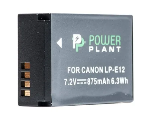 Акумулятор до фото/відео PowerPlant Canon LP-E12 (DV00DV1311)