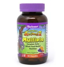 Мультивитамин Bluebonnet Nutrition Мультивитамины для Детей, Вкус Фруктов, Rainforest Animalz, (BLB0191)