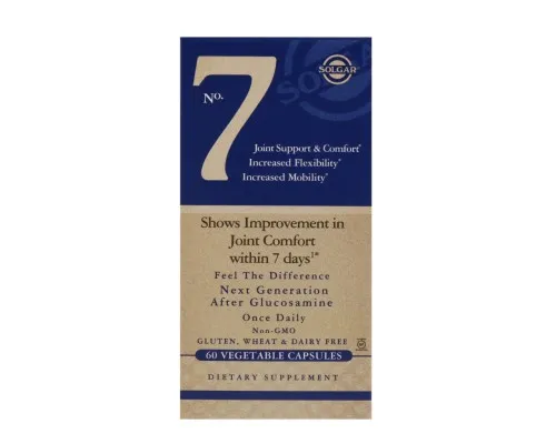 Вітамінно-мінеральний комплекс Solgar Комплекс Комфорт и Підтріка Суглобів, No.7 Joint Support, 60 (SOL-50500)