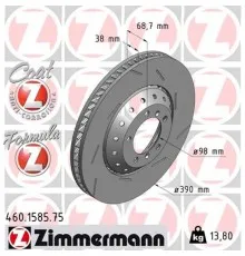 Гальмівний диск ZIMMERMANN 460.1585.75