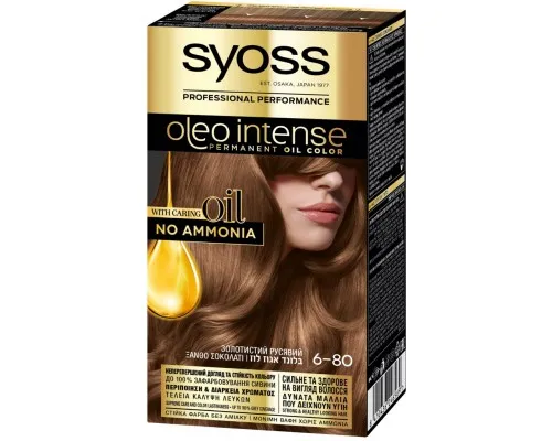 Фарба для волосся Syoss Oleo Intense 6-80 Золотистий русявий 115 мл (8410436246569)