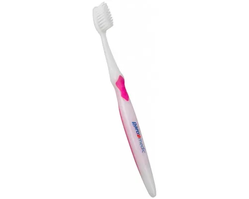 Зубна щітка Paro Swiss medic з конічними щетинками рожева (7610458007266-pink)
