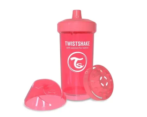 Поильник-непроливайка Twistshake 12+ персиковая 360 мл (78074)