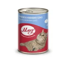 Консервы для кошек Мяу! в нежном соусе со вкусом рыбы 415 г (4820083902642)
