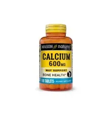 Мінерали Mason Natural Кальцій 600 мг, Calcium 600 mg, 100 таблеток (MAV08531)