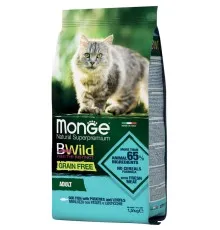 Сухой корм для кошек Monge Cat Bwild GR.FREE со вкусом трески 1.5 кг (8009470012058)