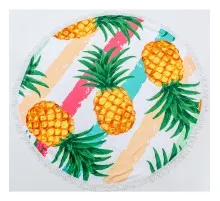Полотенце MirSon пляжное №5060 Summer Time Pineapple 150x150 см (2200003180862)