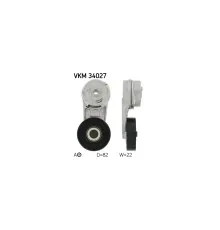 Натяжитель ремня с роликом SKF VKM 34027