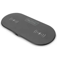 Зарядное устройство Digitus Wireless Charging, Pad, Duo, 15W (DA-10082)