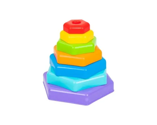 Розвиваюча іграшка Tigres Пірамідка-веселка в коробці (39363)