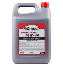 Моторное масло WANTOIL NORMAL DIESEL 15w40 5л (WANTOIL 63281)