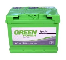 Акумулятор автомобільний GREEN POWER Standart 60Ah (+/-) (540EN) (22359)