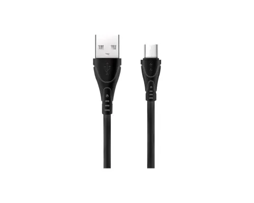 Дата кабель USB 2.0 AM to Micro 5P 1.0m SC-112m Black XoKo (XK-SC-112m-BK)
