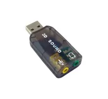 Звуковая плата Dynamode USB 6(5.1) 3D RTL dark gray (USB-SOUNDCARD2.0 black)