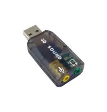 Звукова плата Dynamode USB 6(5.1) 3D RTL dark gray (USB-SOUNDCARD2.0 black)