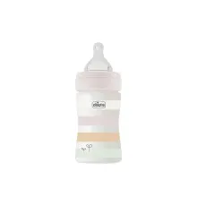 Бутылочка для кормления Chicco Well-Being Colors с силиконовой соской 0м+ 150 мл Розовая (28611.11)