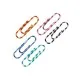Скрепки канцелярские Axent цветные полосатые, 28мм 100шт (полибег) (4114-A/P)